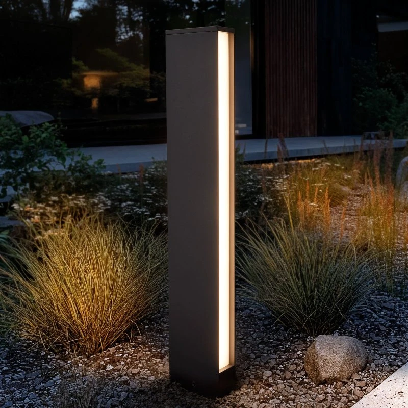 Lucande Lirka LED tuinpadverlichting - 60cm - Donkergrijs