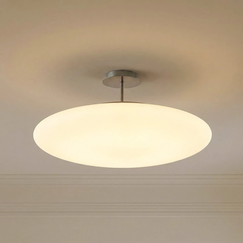 Lindby Gunda LED Plafondlamp - Opaalglas, Dimbaar, Ø 48 cm
