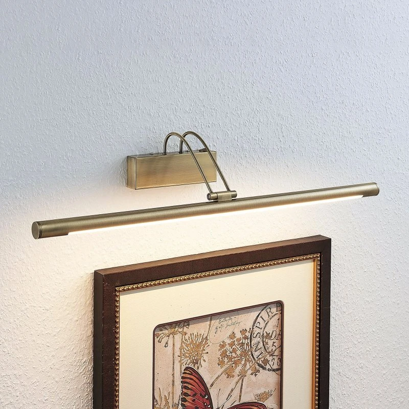 Lindby Mailine LED Wandlamp - Oud Messing - 69 cm