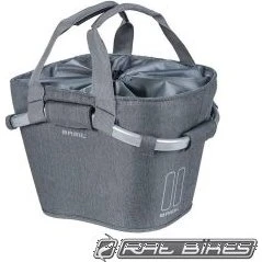 Basil 2Day Carry All Front Fietsmand Grijs Mele 15L