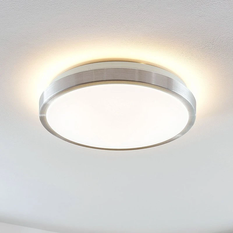 Lindby Emelie LED Plafondlamp - Rond - 35 cm - Aluminium