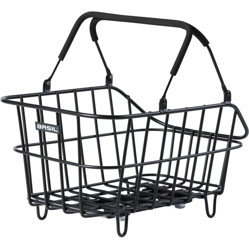 Basil Cento Alu MIK 14L zwart fietsmand