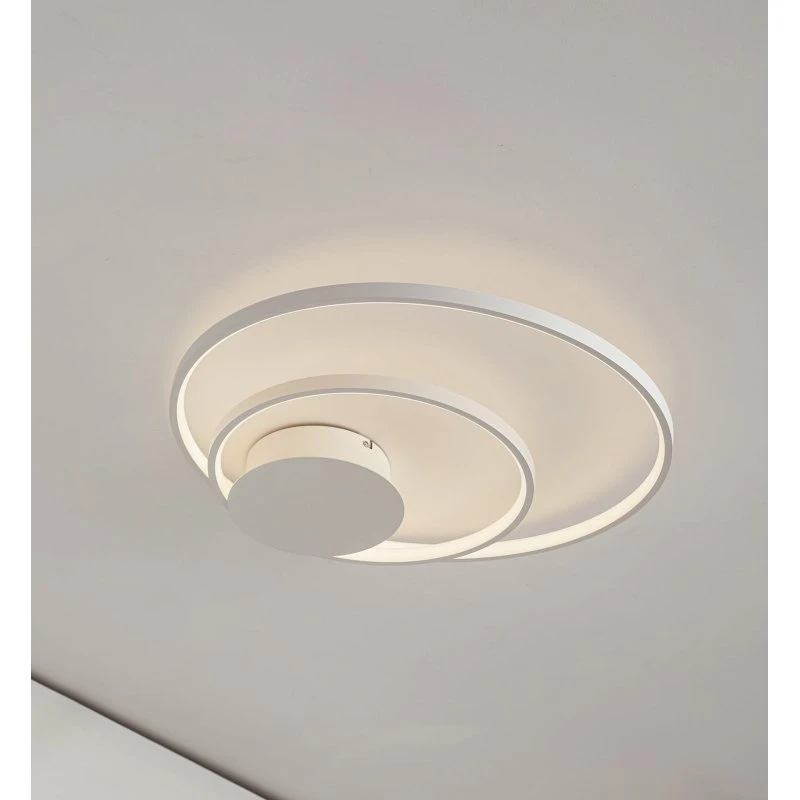 Lindby Nerwin LED Plafondlamp - Wit - Dimbaar