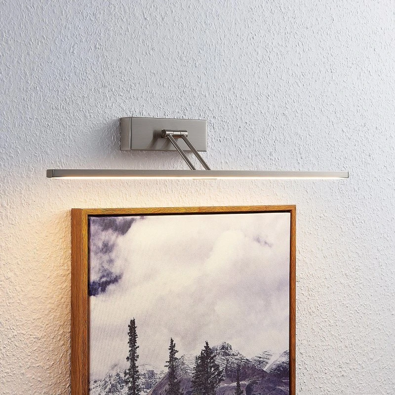 Lucande Thibaud LED Schilderijverlichting 51,4cm - Nikkel