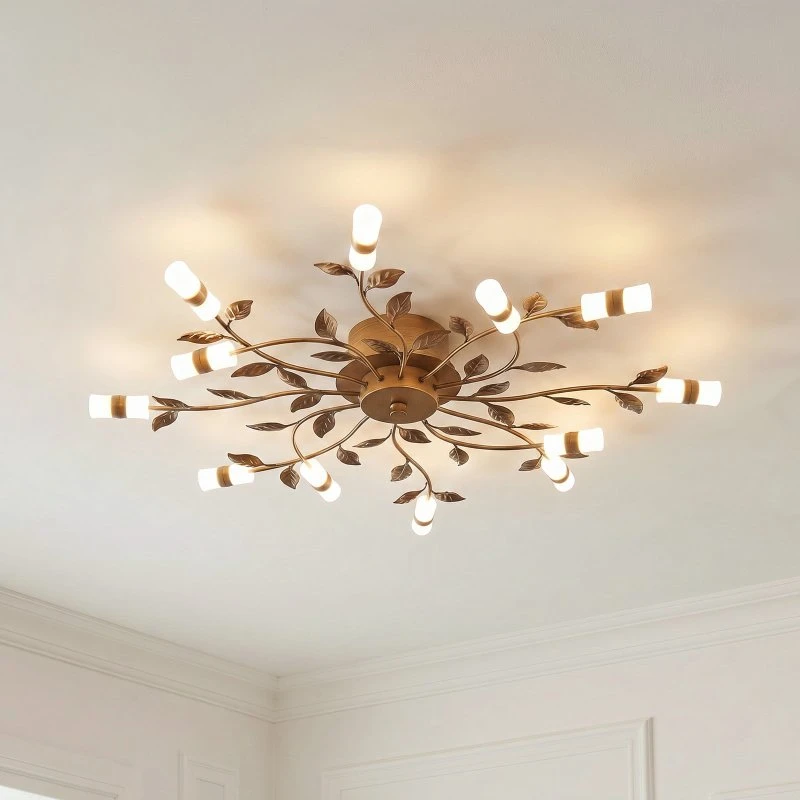 Lindby Bentas LED Plafondlamp - Brons - Ø 80 cm
