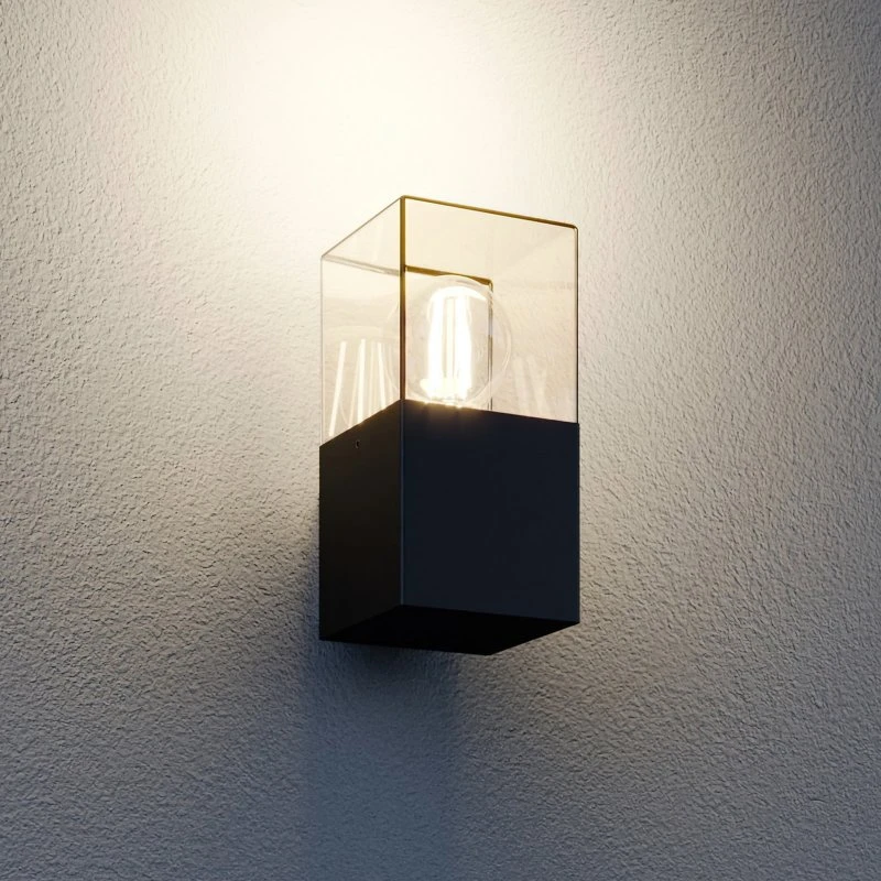 Lucande Keke Buitenwandlamp - Grafietgrijs - Modern Aluminium