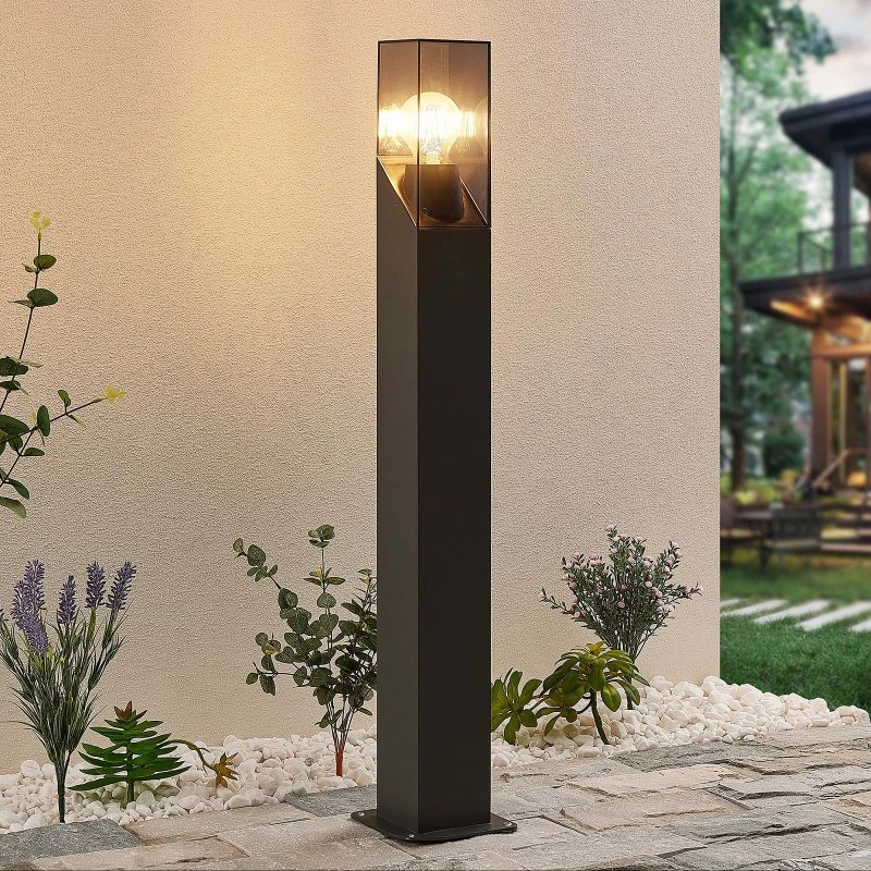 Lucande Fiola Tuinpadverlichting - Antraciet - 80 cm