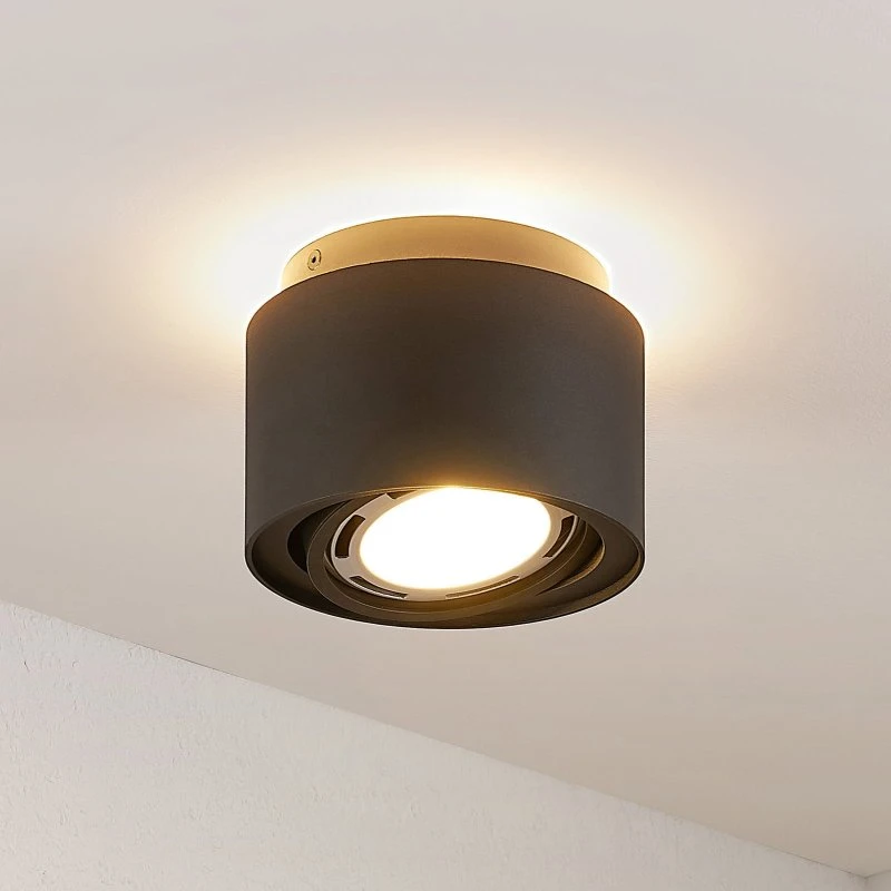 Arcchio Walisa Plafondlamp - Zwart - Ø 15 cm - GU10