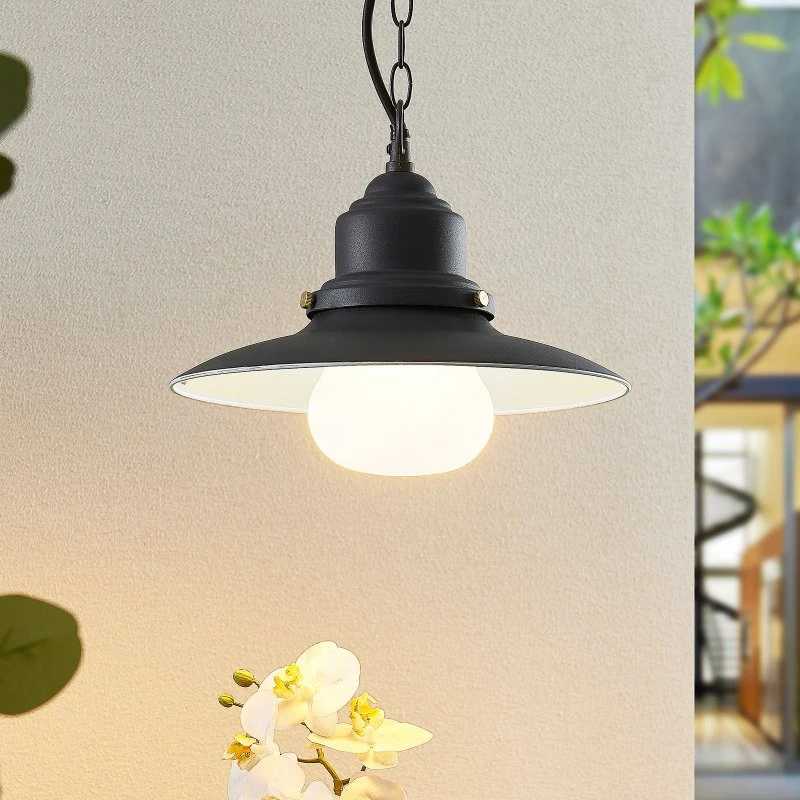 Lindby Roisin Buiten Hanglamp - Antraciet - Ø 32cm