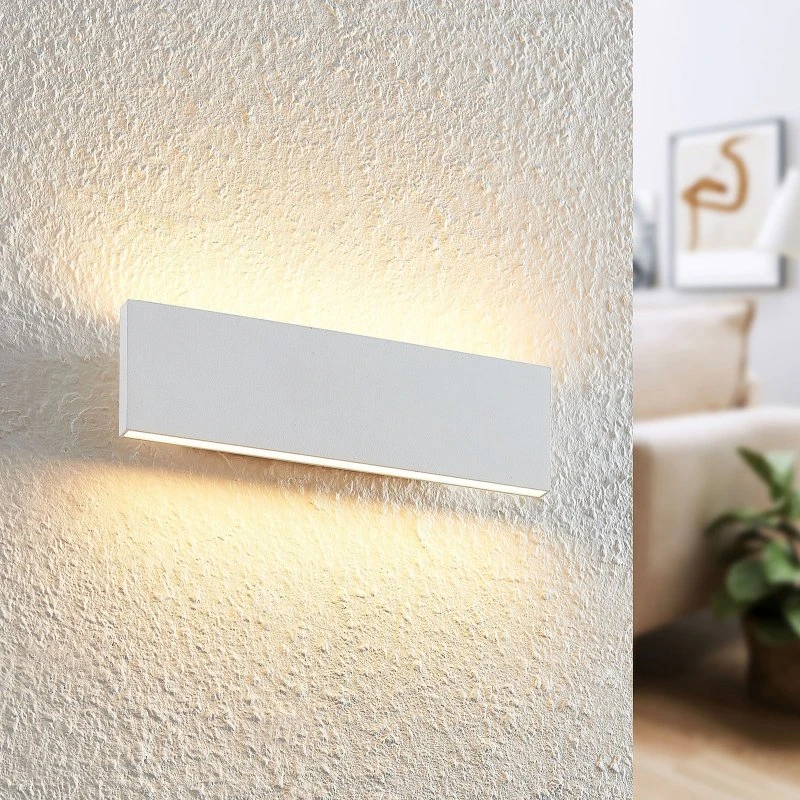 Lindby Ignazia LED Wandlamp - 28 cm - Wit - Modern Metaal