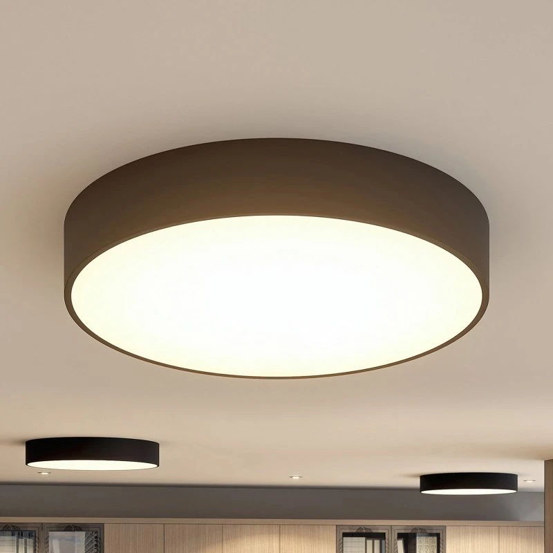 Arcchio Noabelle LED Plafondlamp - 60 cm - Zwart - Modern