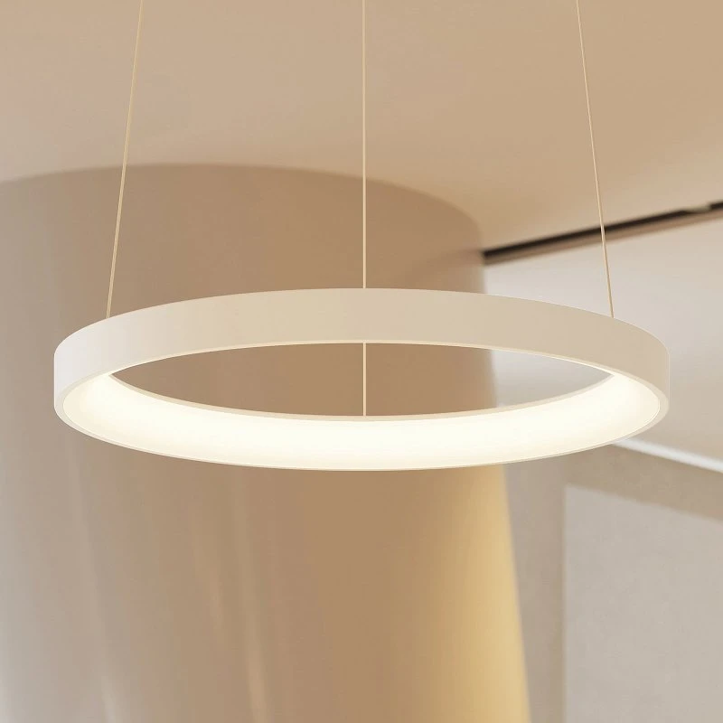 Arcchio LED hanglamp Vivy, wit, Ø 58 cm, dimbaar
