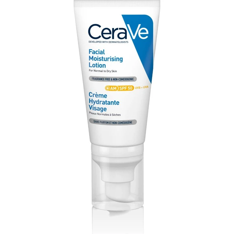 CeraVe Hydraterende Dagcrème SPF50 52 ml voor normale tot droge huid