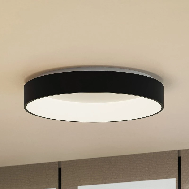 Arcchio Aleksi LED Plafondlamp - Rond - Zwart - Ø60 cm