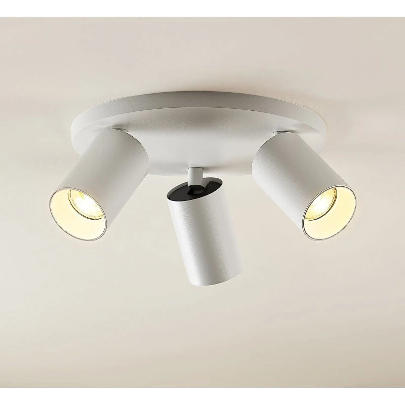 Arcchio Brinja Plafondspot - Wit - 3-lamps - GU10 - Ø 6 cm