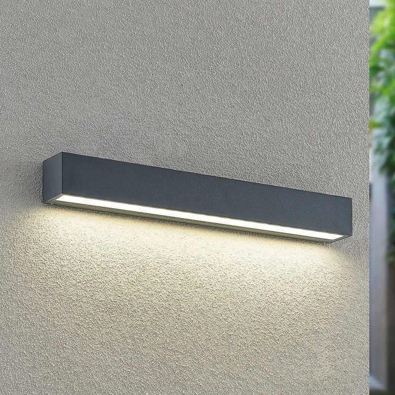 Arcchio Lengo LED Buitenwandlamp - 50 cm - Antraciet