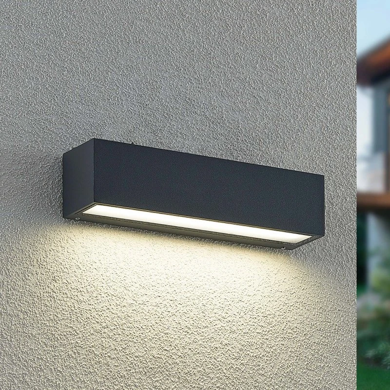 Arcchio Lengo LED Buitenwandlamp - Antraciet - 25 cm