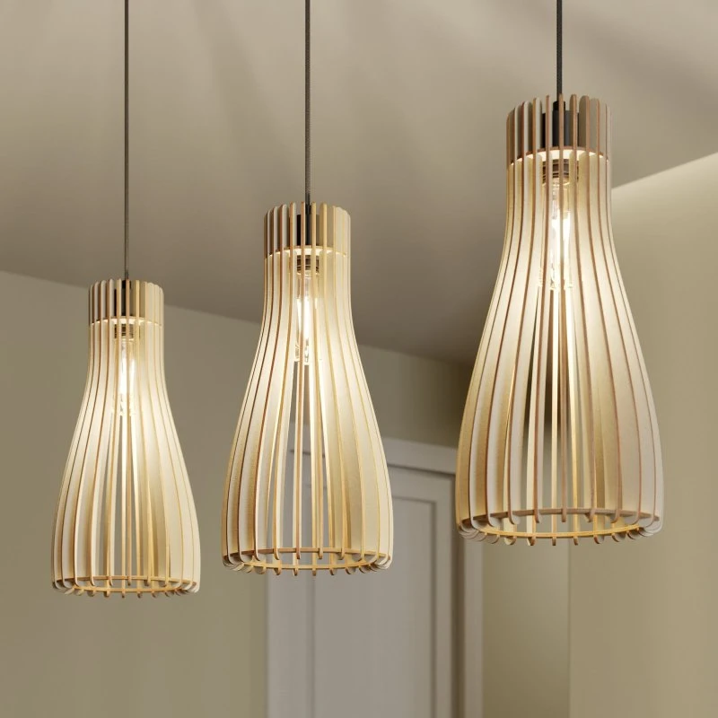Envostar Furn Hanglamp - 3-Lamps - Berkenmultiplex - Scandinavisch