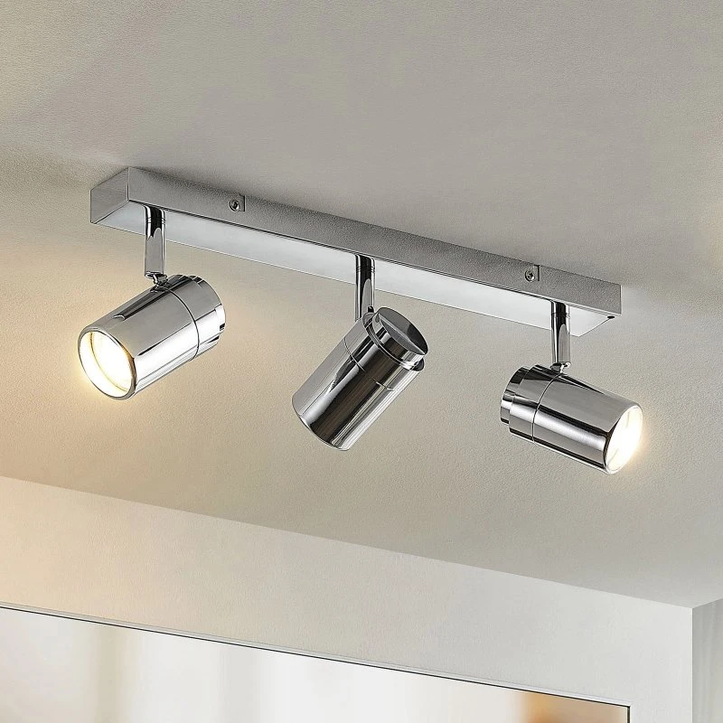 Lindby Remilan Plafondspot Chrome - 3-Licht - Modern