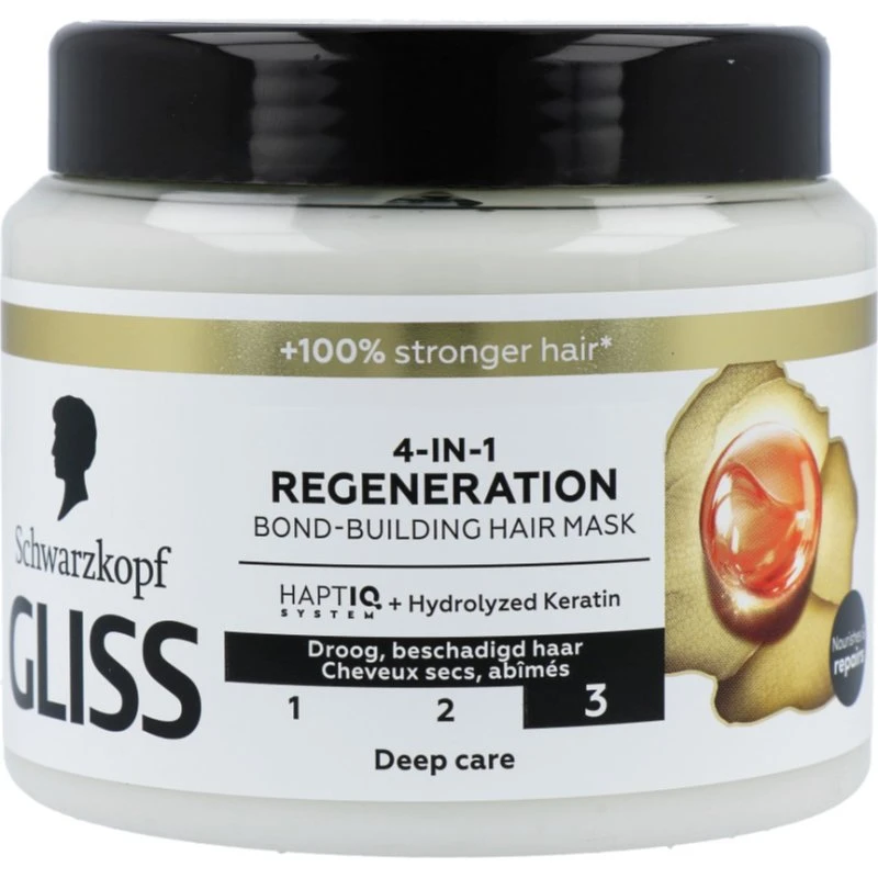 Schwarzkopf Gliss Kur 4-in-1 Regeneratie Haarmasker 400ml