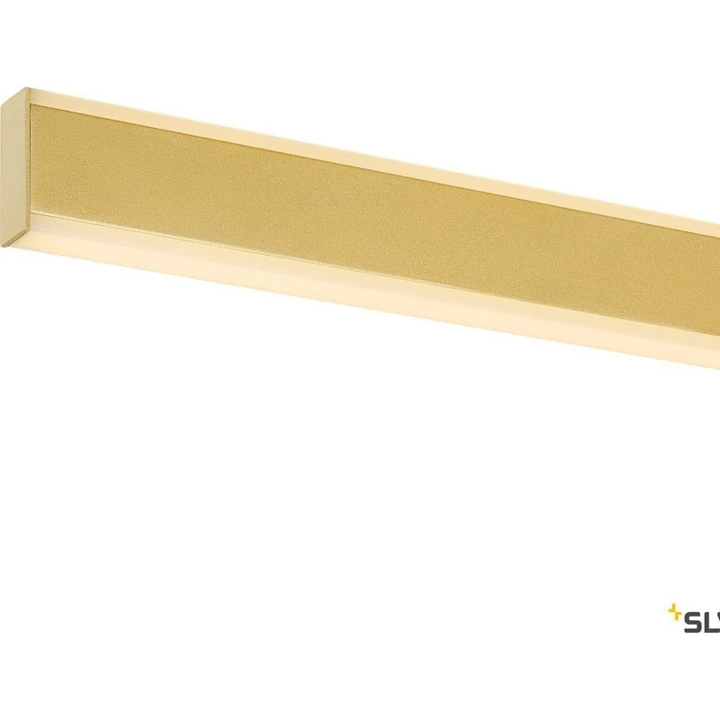 SLV One Linear LED Hanglamp 140cm Mat Messing