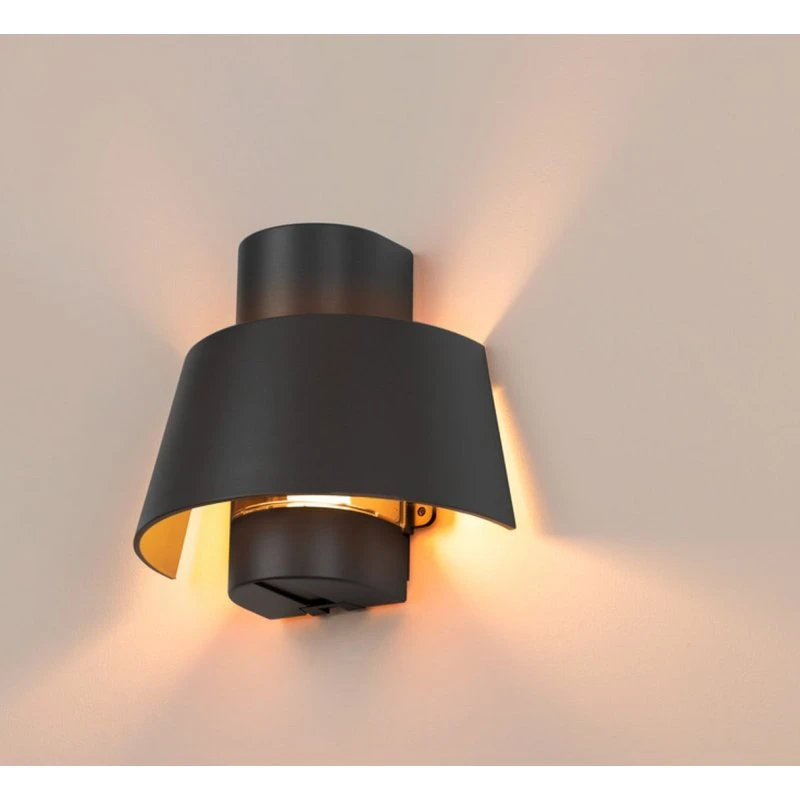 SLV Photoni Wandlamp Buiten - Zwart Aluminium - 25 cm