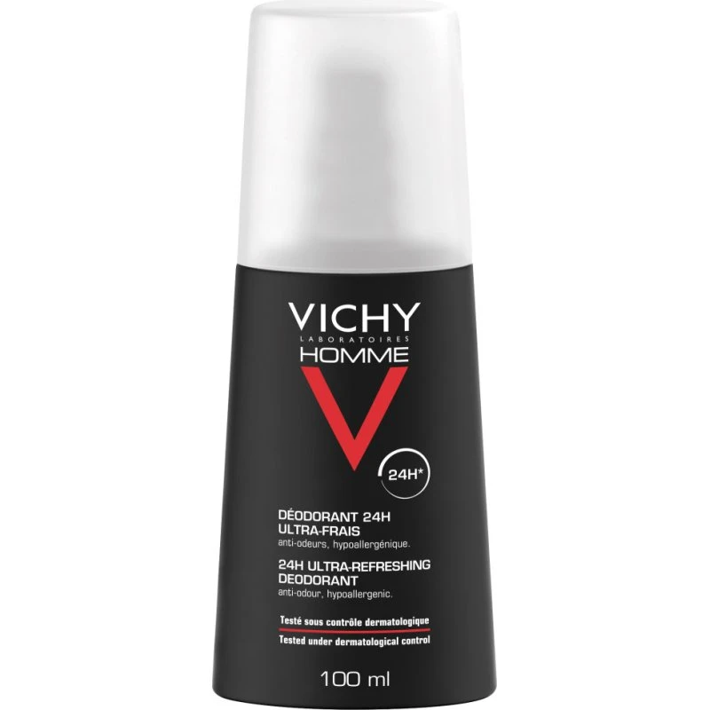 Vichy Homme Deodorant Spray 100ml Ultra-Fris 24U