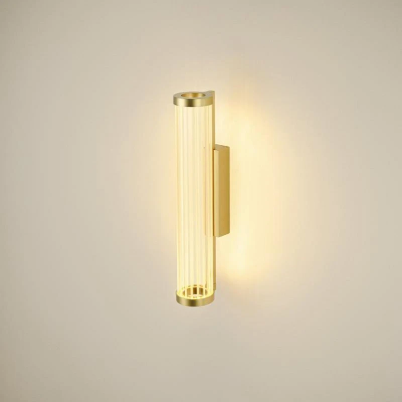SLV LED wandlamp Quimera, messing, 41 cm, CCT
