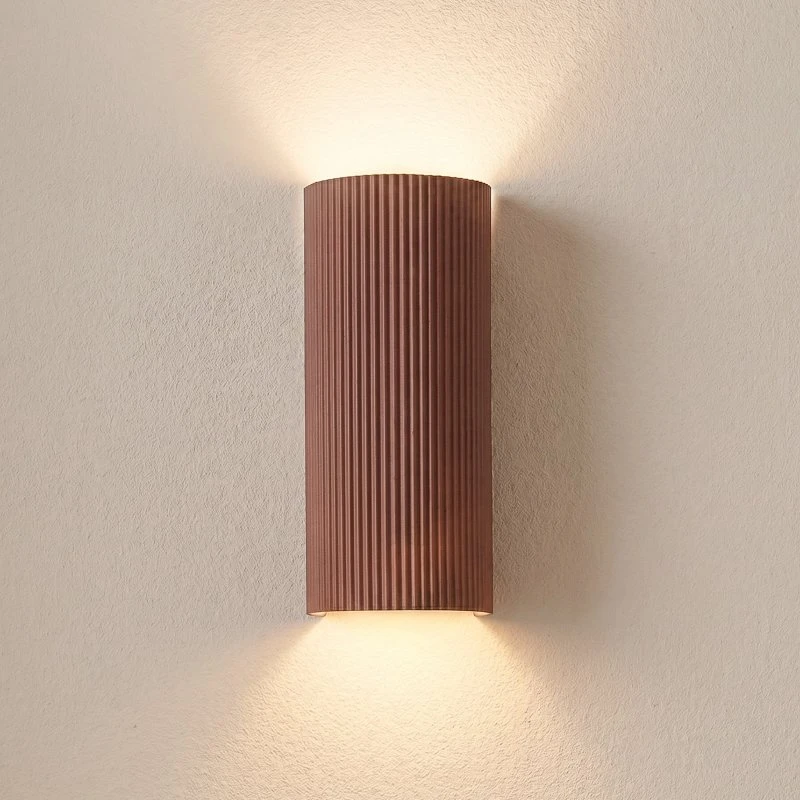 Lindby Wandlamp Colja - Bruin - Gips - 30,5 cm