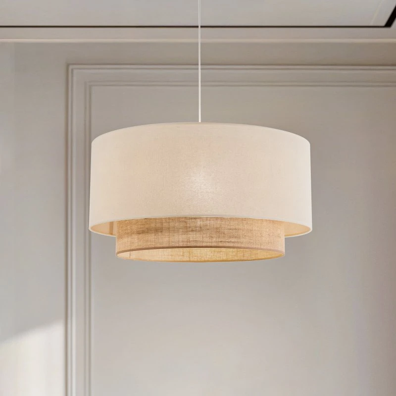 Duolla Hanglamp Boho, Ecru/Bruin, Ø 60 cm