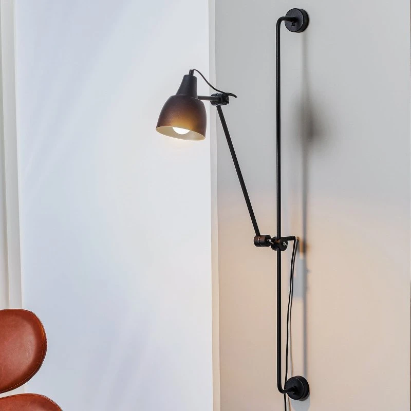 ALDEX Wandlamp 997 Zwart - Modern Metaal met Stekker