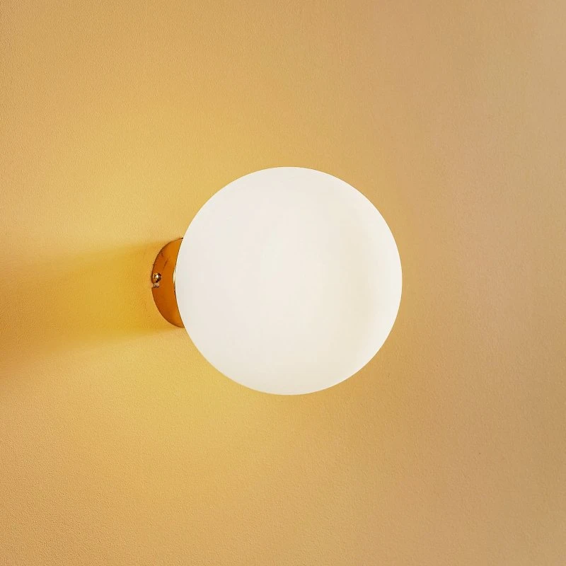 ALDEX Wandlamp Dione - Goud & Wit Opaal - Modern