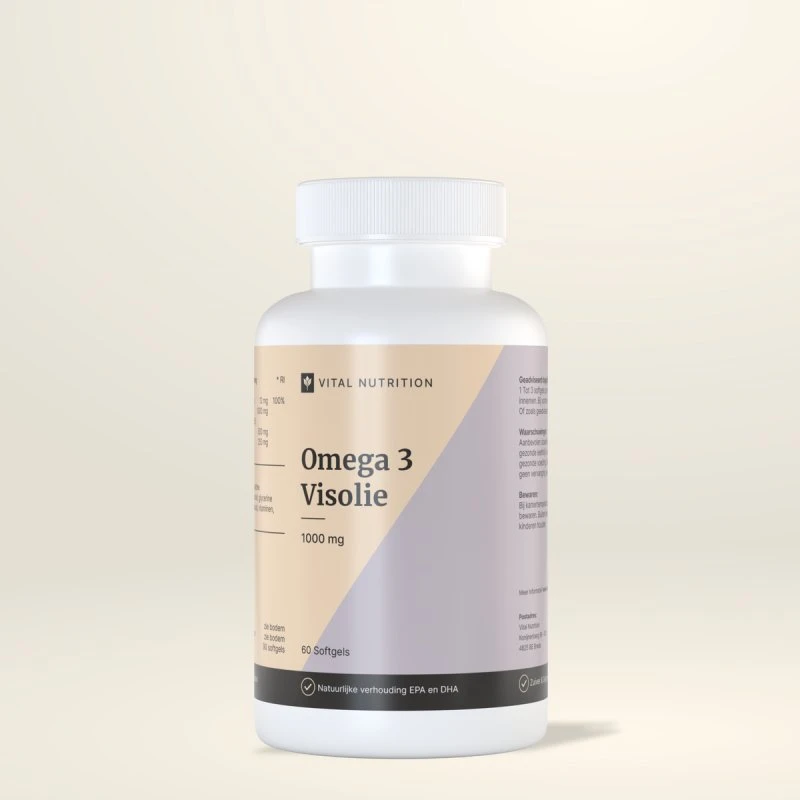 Omega 3 Visolie 1000 mg met 500 mg EPA & 250 mg DHA