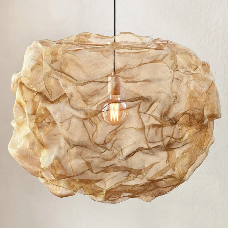Northern Heat hanglamp - Gevlochten messing