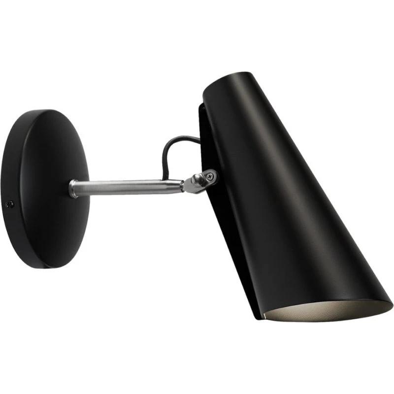 Northern Birdy wandlamp 31,5 cm zwart/staal