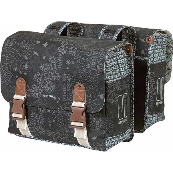 Basil Boheme Dubbele Fietstas 35L Charcoal