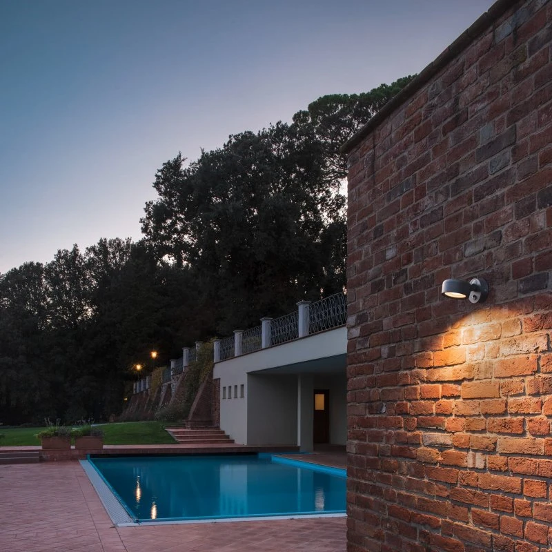 SLV Eskina Spot LED Buitenwandlamp met Sensor - Antraciet
