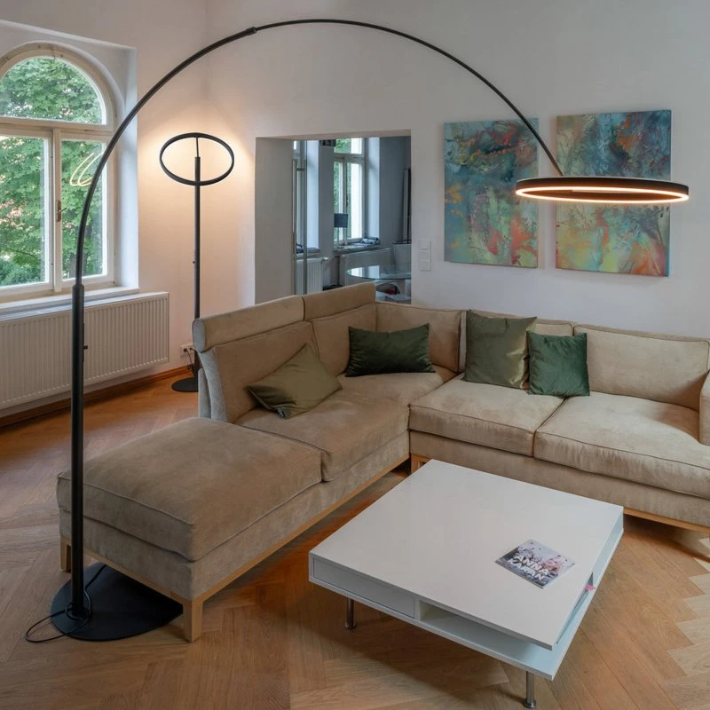SLV One Bow Led booglamp Zwart - 232cm