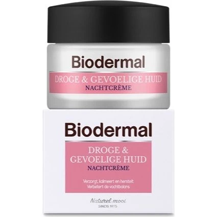 Biodermal Droge & Gevoelige Huid Nachtcrème 50 ml