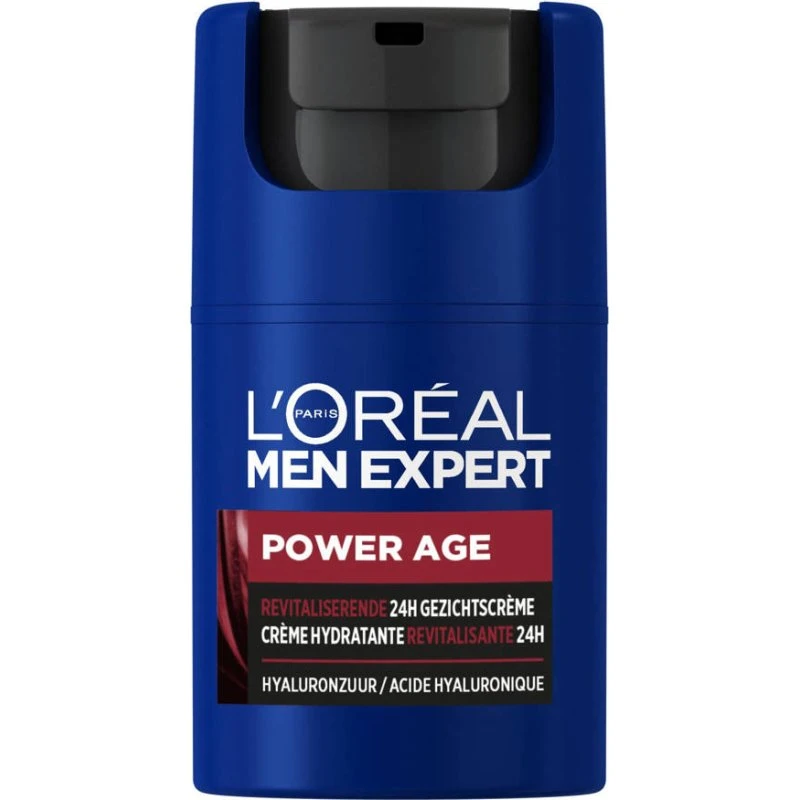 L'Oréal Paris Men Expert Power Age 24H Hyaluronzuur Gezichtscrème 50 ml
