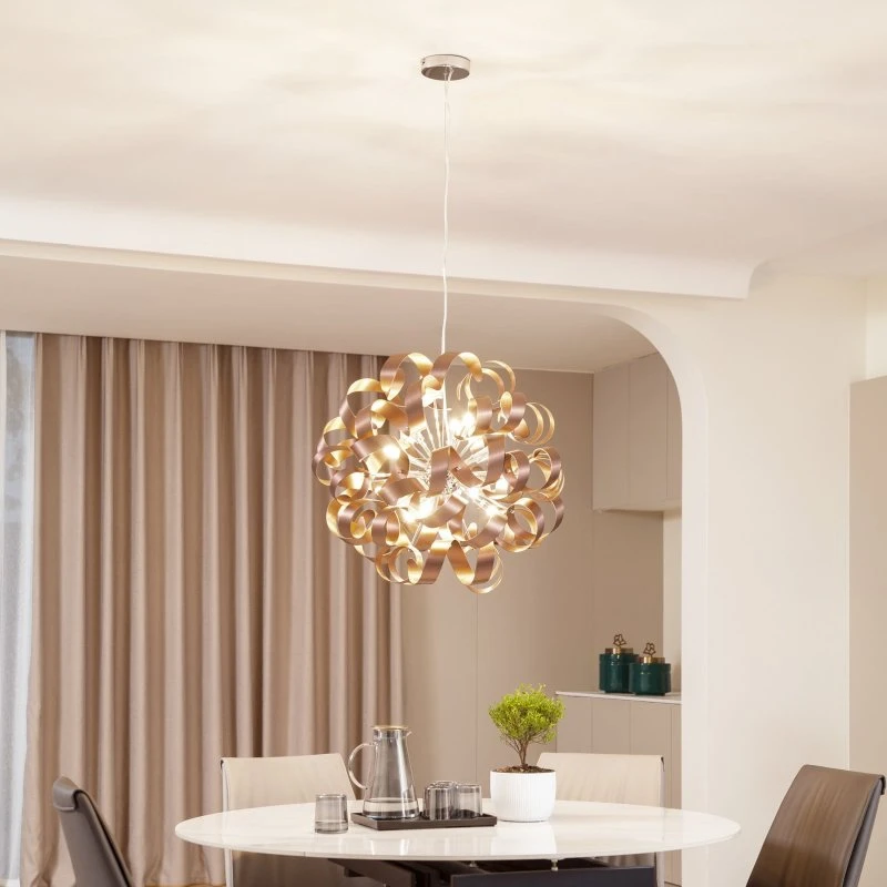 Lucande Kaelor Hanglamp - Koper - Ø 60 cm