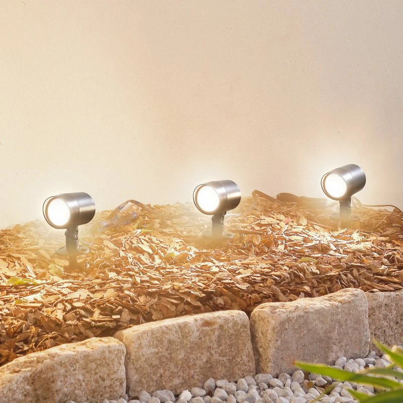 Lindby Smart LED Prikspot Nycta RGB - Set van 3 - Zwart