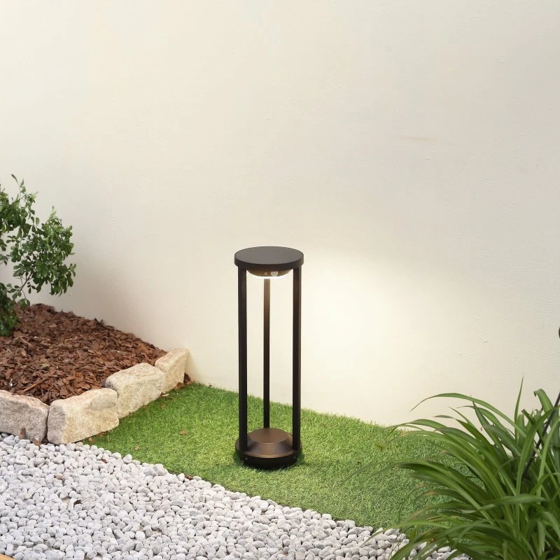 Lucande Nilea LED Solar Padlamp - Zwart - Ø 16 cm