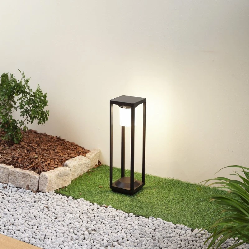 Lucande Nilea LED Solar Padverlichting - 50 cm - Zwart - Aluminium
