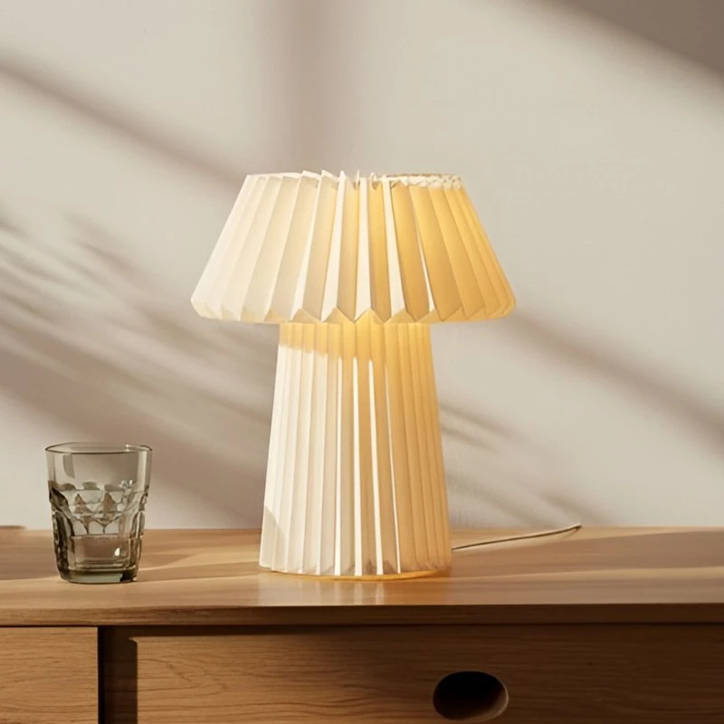 Lindby Tafellamp Magali - Wit - Papier - Ø 34 cm