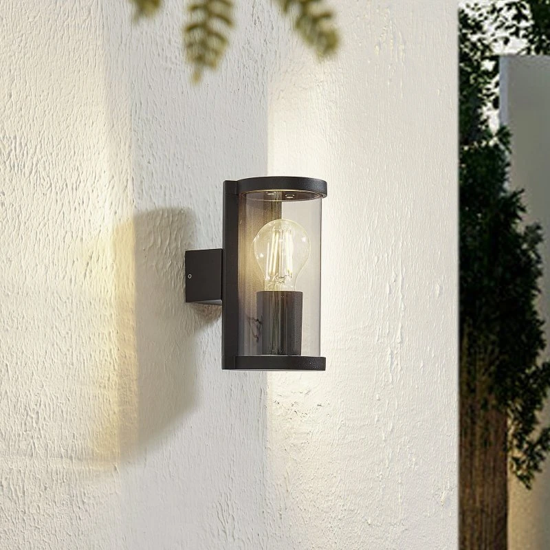 Lucande Zanta Buitenwandlamp - Zwart - Aluminium - IP65