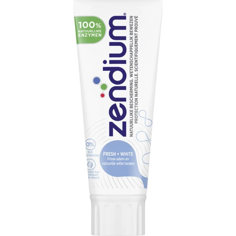 Zendium Tandpasta Fresh+White 75 ml