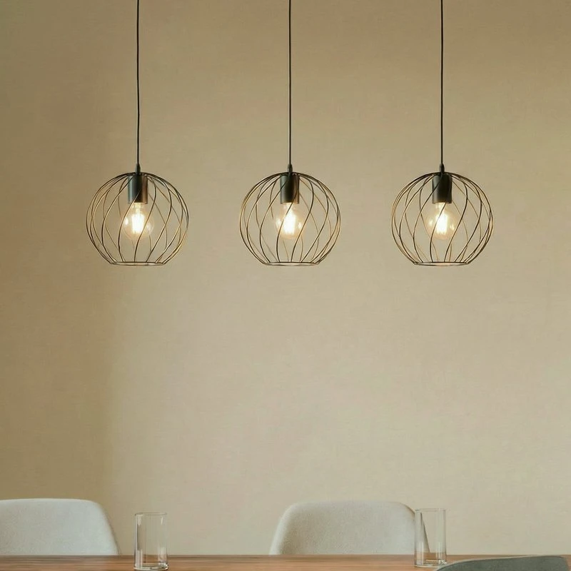 Lindby Hanglamp Danika - Zwart Metaal - 105 cm