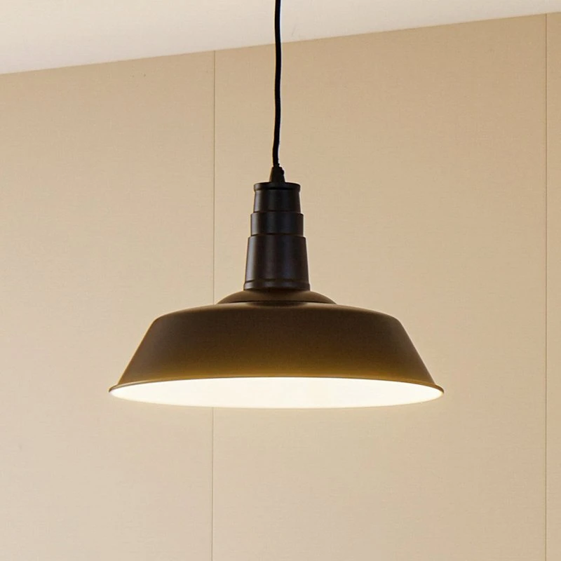 Lindby Laylan Hanglamp - Zwart/Wit - Ø 36 cm
