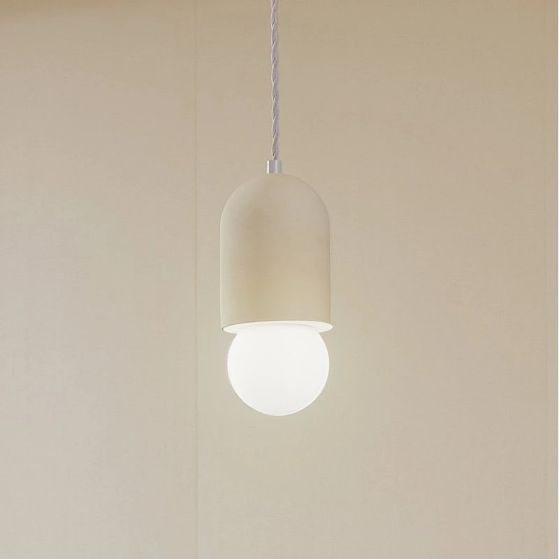 Lindby Nielson Hanglamp, Beige, Ø 11 cm, Dimbaar